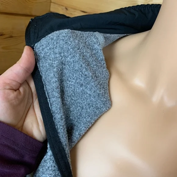 Snotek X-Series Fleece Men's Medium Heather Grey Zip-Up Sweater Ski Snowboard - Picture 4 of 11